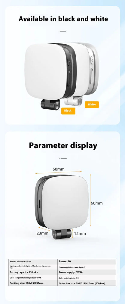 Portable Selfie Light - Perfect Lighting Anywhere